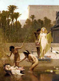 Goodall Frederik The Finding Of Moses A4 Photo Print