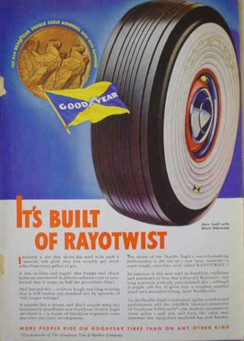 Goodyear Double Eagle Vintage Retro Advert Ads A4 Photo Print