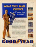 Goodyear Elevator Blueprint Vintage Retro Advert Ads A4 Photo Print