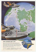 Goose Aircraft Globe Vintage Retro Advert Ads A4 Photo Print