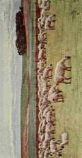 Gotch Thomas Cooper 1854 1931 Round about Wiltshire 1907 A sheep fold A4 Photo Print