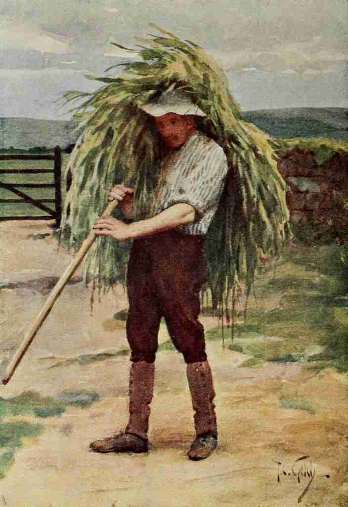 Gotch Thomas Cooper 1854 1931 Round about Wiltshire 1907 Green fodder A4 Photo Print