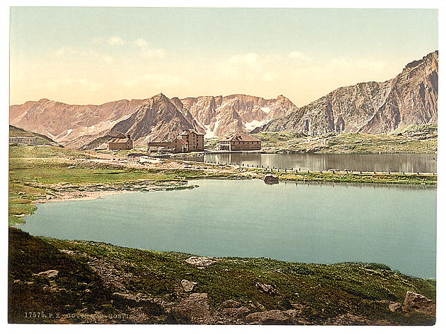 Gothard Hospice Lake Lucerne Vintage A4 Photo Print