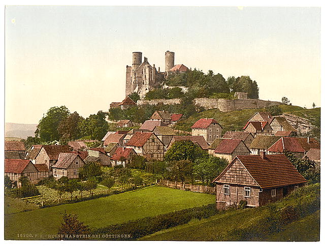Gottingen Hanstein Ruin Hanover Vintage A4 Photo Print