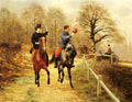 Goubie Jean Richard An Afternoon Ride A4 Photo Print