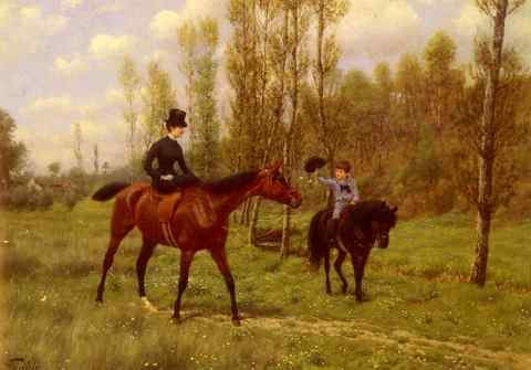 Goubie Jean Richard The Morning Ride A4 Photo Print