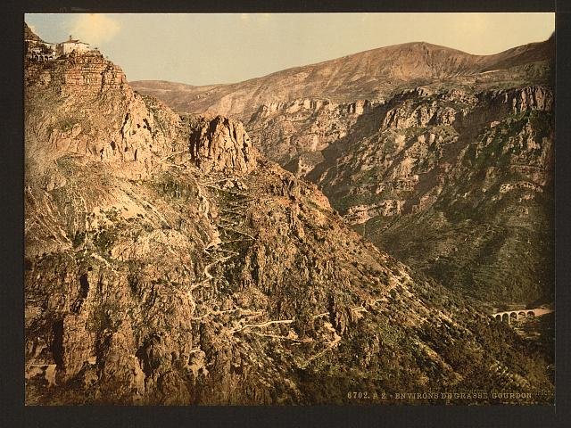 Gourdon Grasse Vintage A4 Photo Print