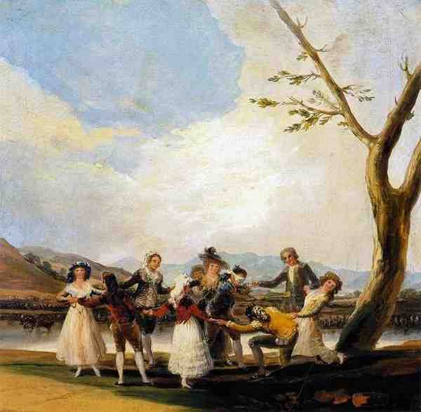 Goya Francisco De Blind Mans Buff A4 Photo Print