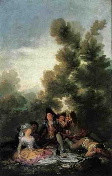 Goya Francisco De Picnic A4 Photo Print