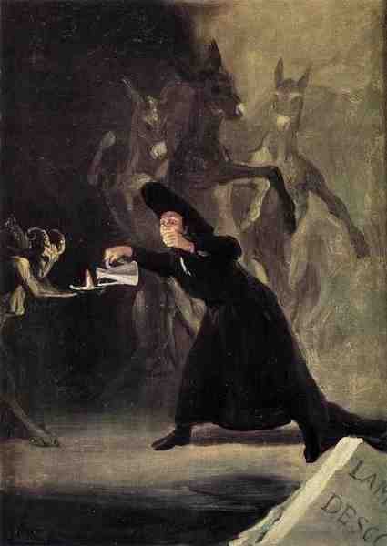 Goya Francisco De The Bewitched Man A4 Photo Print
