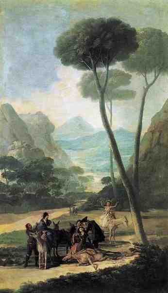 Goya Francisco De The Fall La Caida A4 Photo Print