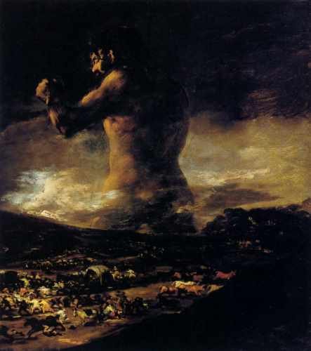 Goya Francisco The Colossus A4 Photo Print