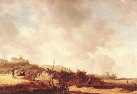 Goyen Jan van Landscape with Dunes A4 Photo Print