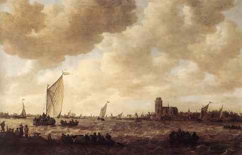 Goyen Jan van View of Dordrecht A4 Photo Print