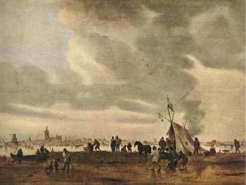 Goyen Jan van View of The Hague in Winter A4 Photo Print