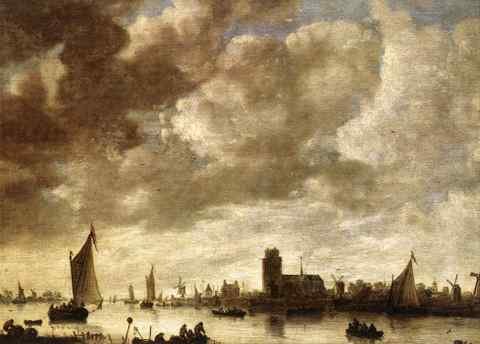 Goyen Jan van View of the Merwede before Dordrecht A4 Photo Print