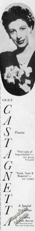 Grace Castagnet Piano Vintage Retro Advert Ads A4 Photo Print