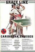 Grace Line Pirates Vintage Retro Advert Ads A4 Photo Print