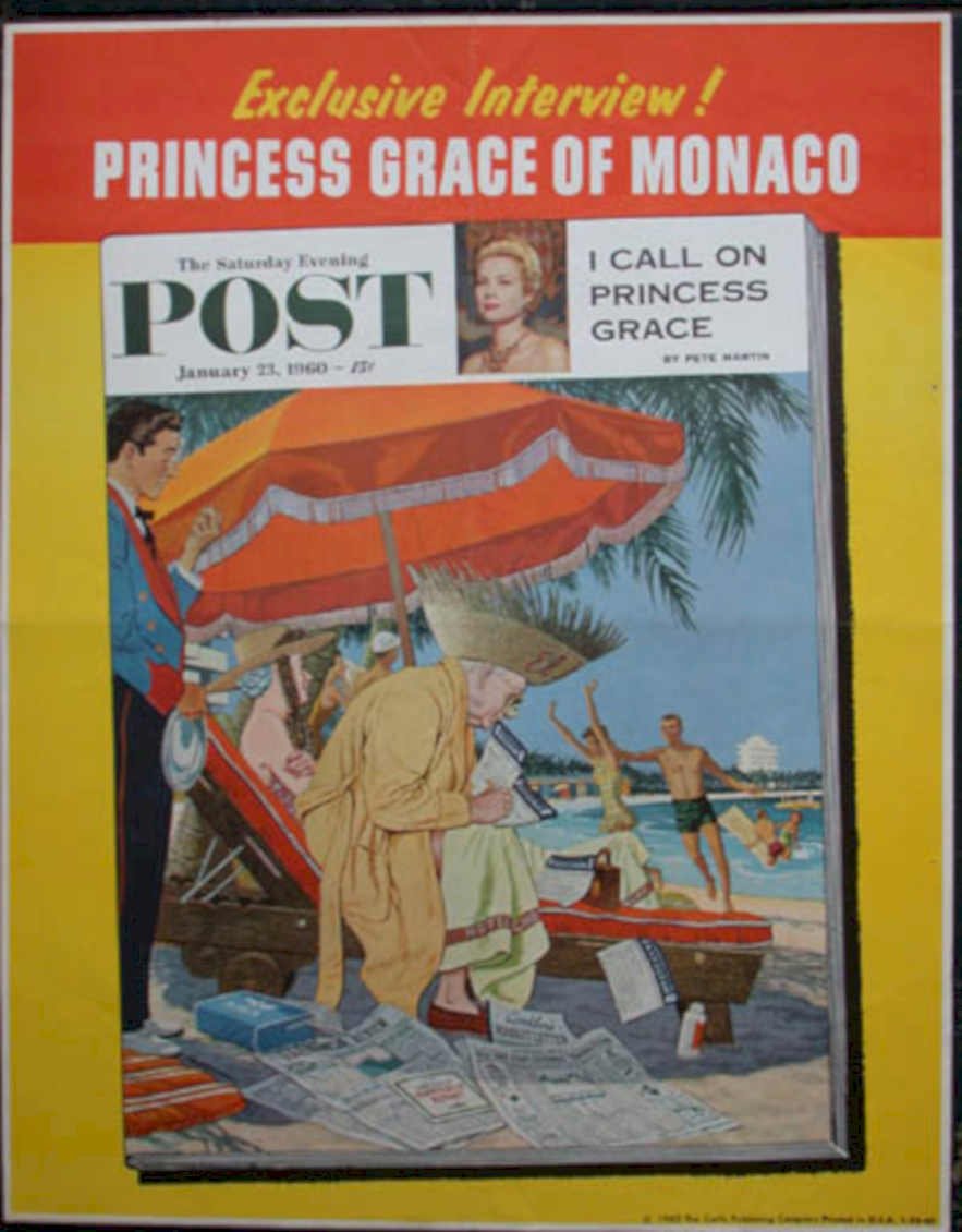Grace Monaco Post Vintage Retro Advert Ads A4 Photo Print