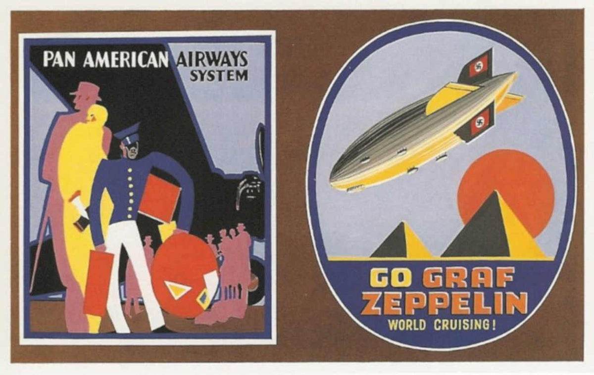 Graf Zeppelin Panam Vintage Retro Advert Poster A4 Photo Print