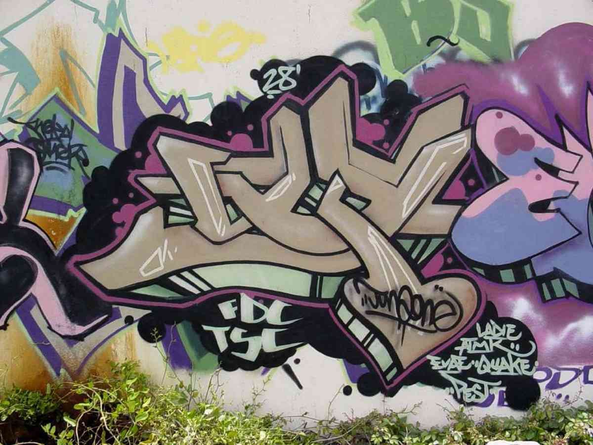 Graffiti Murals Street Art 0006 Miami 3 A4 Photo Print