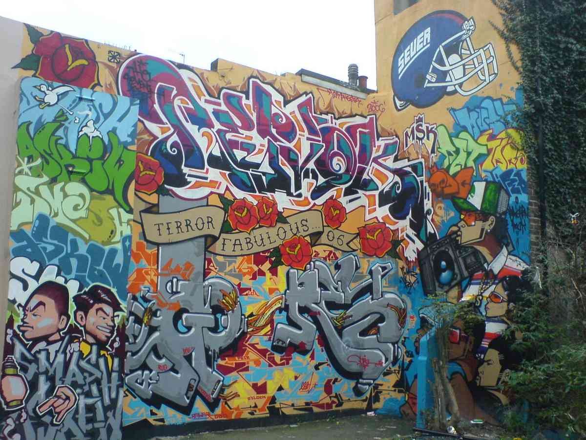 Graffiti Murals Street Art 0029 345962675 0c3b90929b o A4 Photo Print