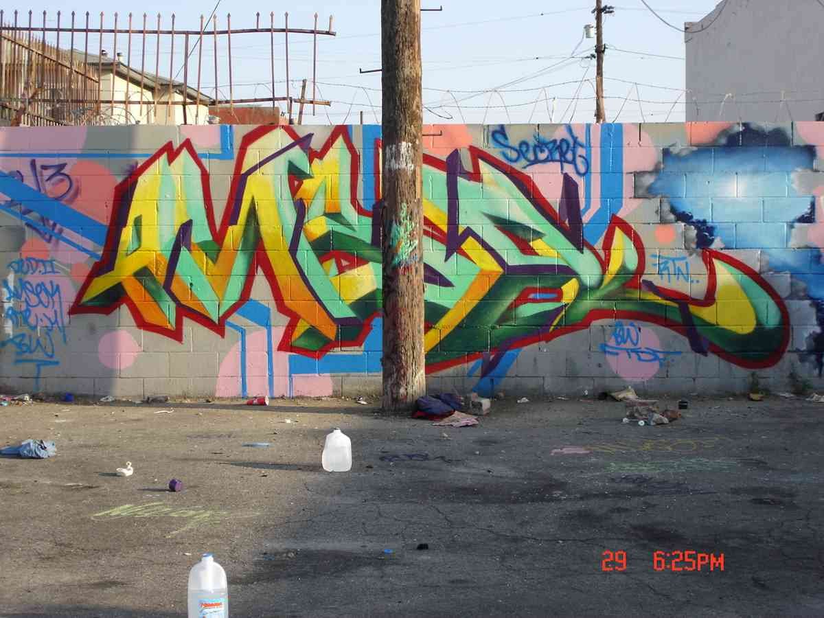 Graffiti Murals Street Art 0048 Los Angeles aa 6 A4 Photo Print