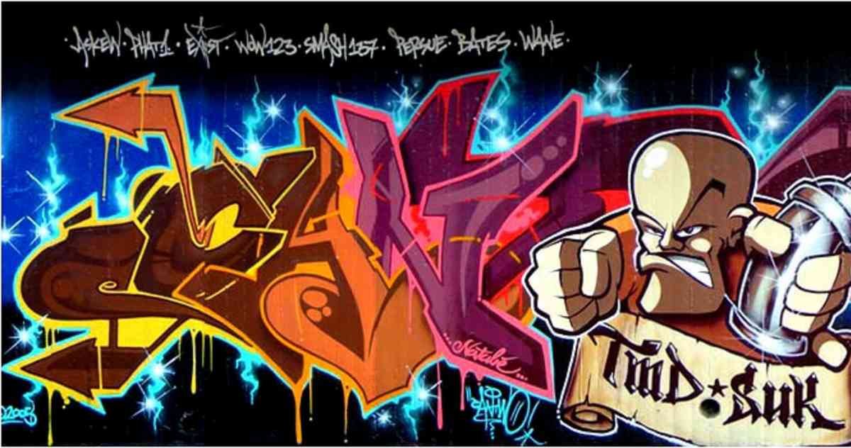 Graffiti Murals Street Art 0057 05 in web A4 Photo Print
