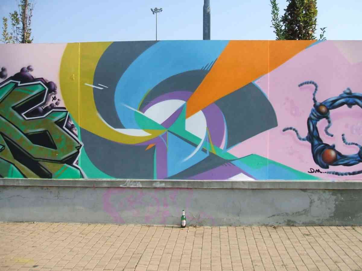 Graffiti Murals Street Art 0063 kaso abstract 05 A4 Photo Print