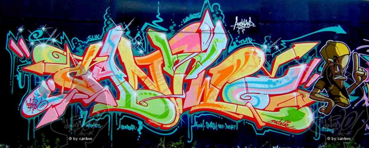 Graffiti Murals Street Art 0065 06 nz01 web A4 Photo Print