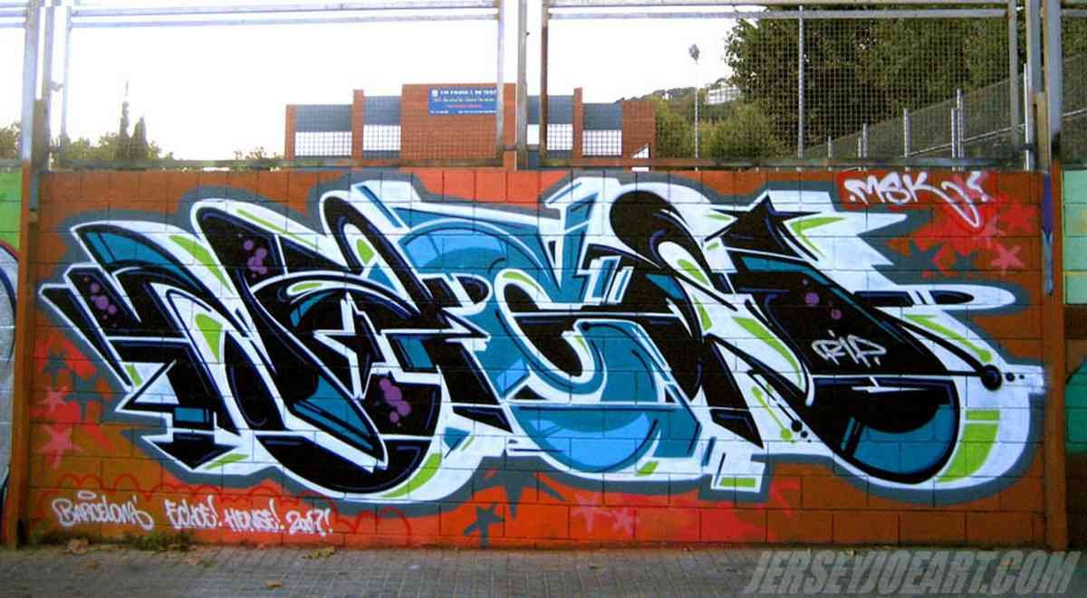 Graffiti Murals Street Art 0088 nacebcn A4 Photo Print