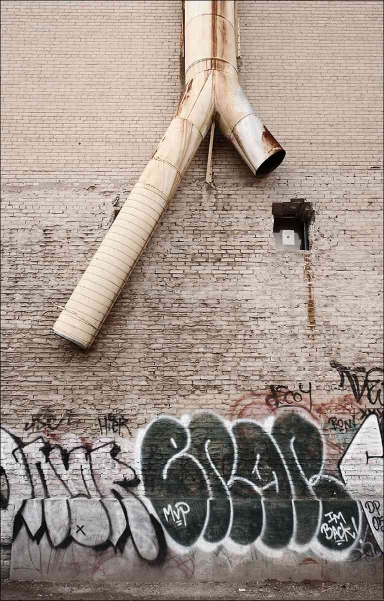 Graffiti Murals Street Art 009 chute window graffiti 01 A4 Photo Print