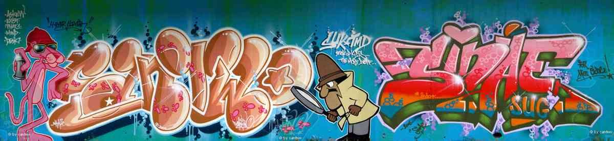 Graffiti Murals Street Art 0090 06 casi web A4 Photo Print