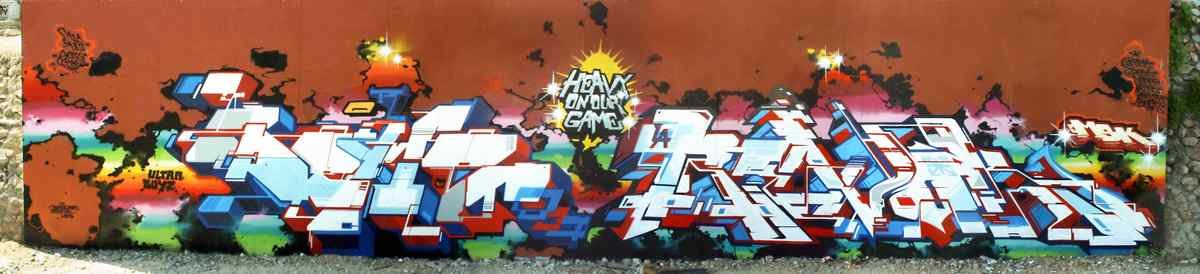 Graffiti Murals Street Art 010 demsrevokmuroelcheBAJA A4 Photo Print