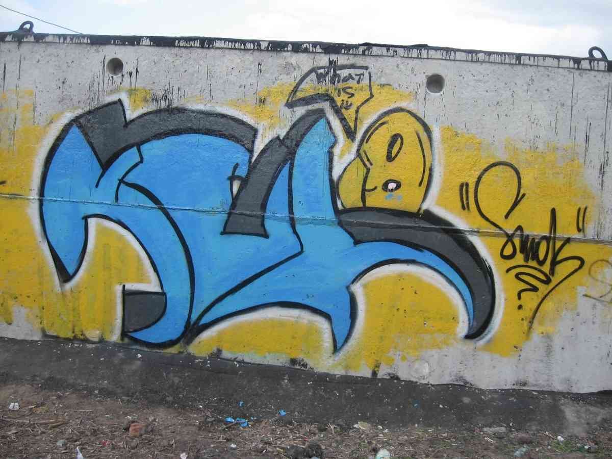 Graffiti Murals Street Art 0104 SMOK A4 Photo Print