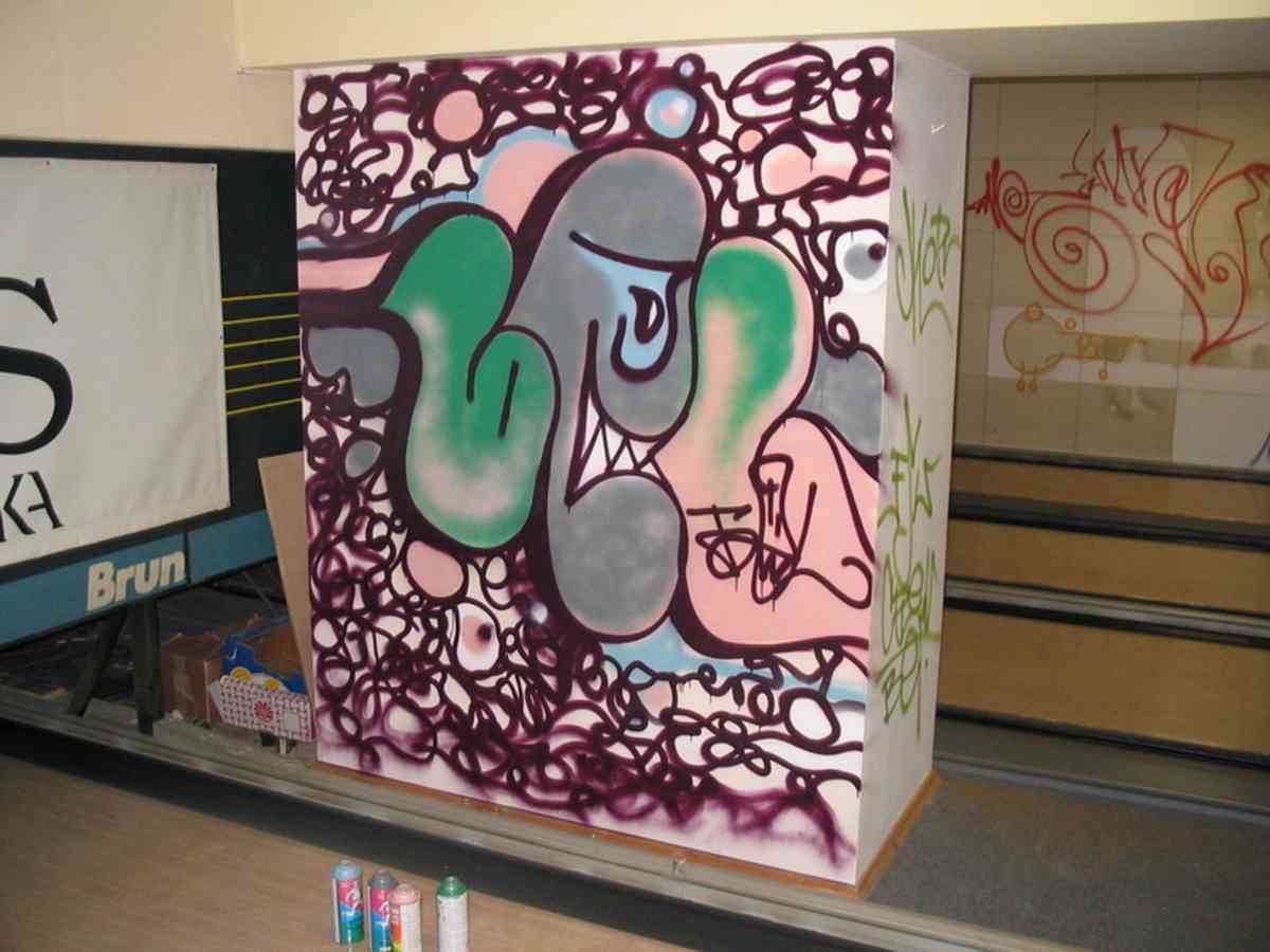 Graffiti Murals Street Art 014 bel2 A4 Photo Print