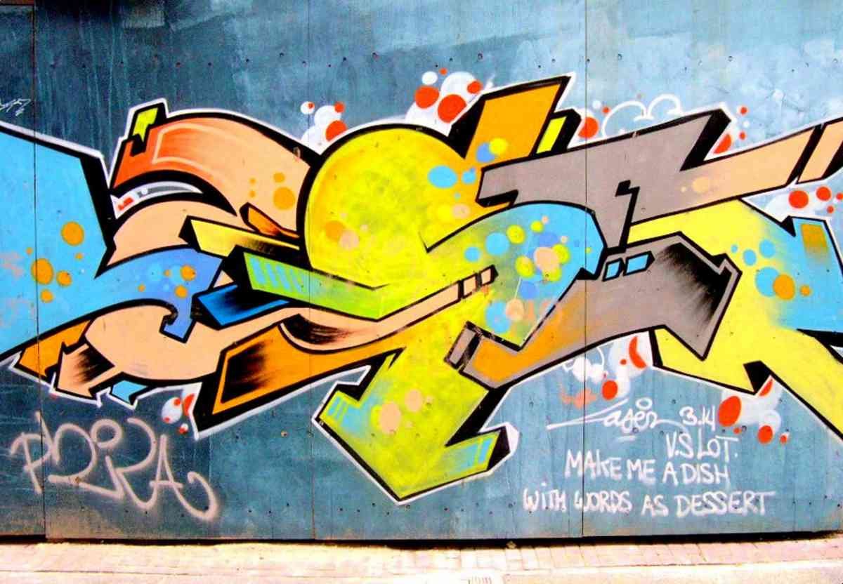 Graffiti Murals Street Art 0146 amsterdam graffiti02 A4 Photo Print