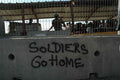 Graffiti Murals Street Art 016 Graffiti on Kalandia checkpoint A4 Photo Print