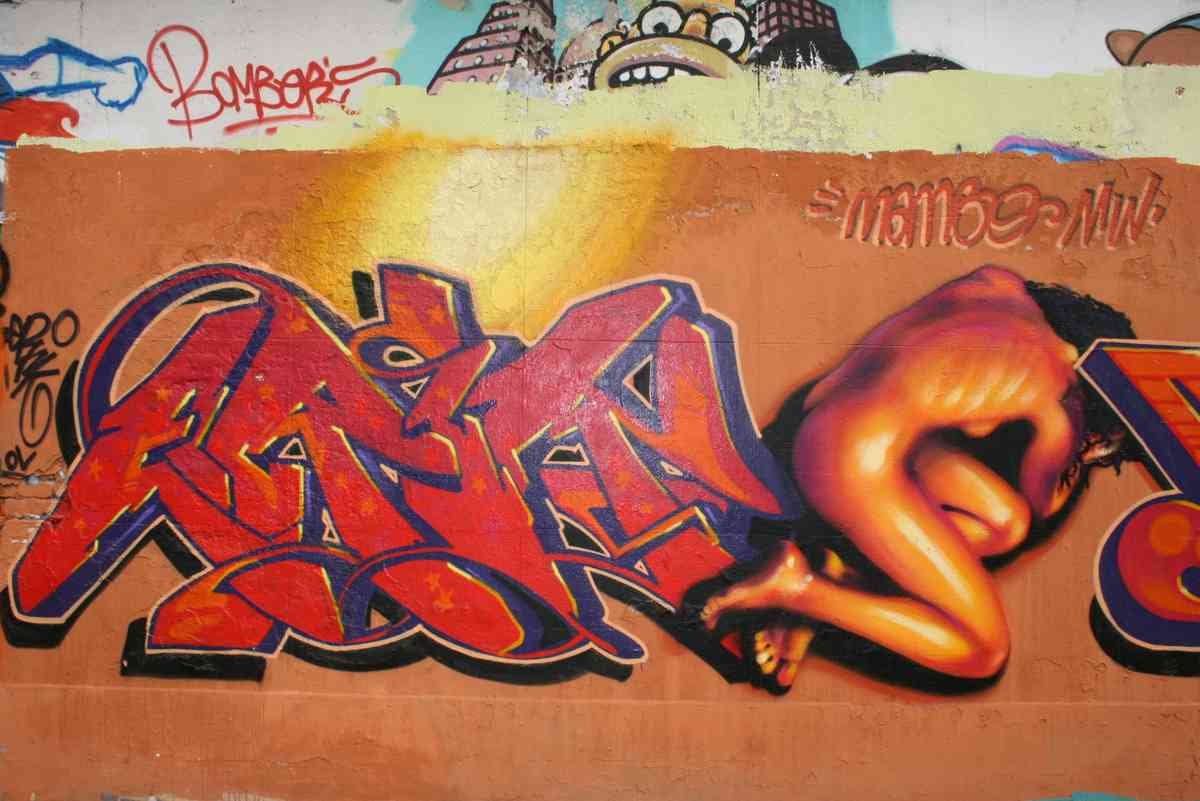 Graffiti Murals Street Art 0204 IMG 4630 A4 Photo Print