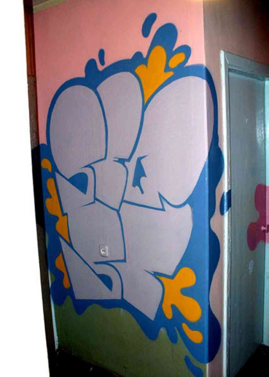 Graffiti Murals Street Art 022 1353 A4 Photo Print