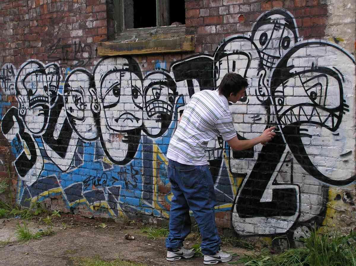 Graffiti Murals Street Art 025 Graffiti by veproblem A4 Photo Print
