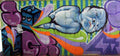 Graffiti Murals Street Art 0255 push A4 Photo Print