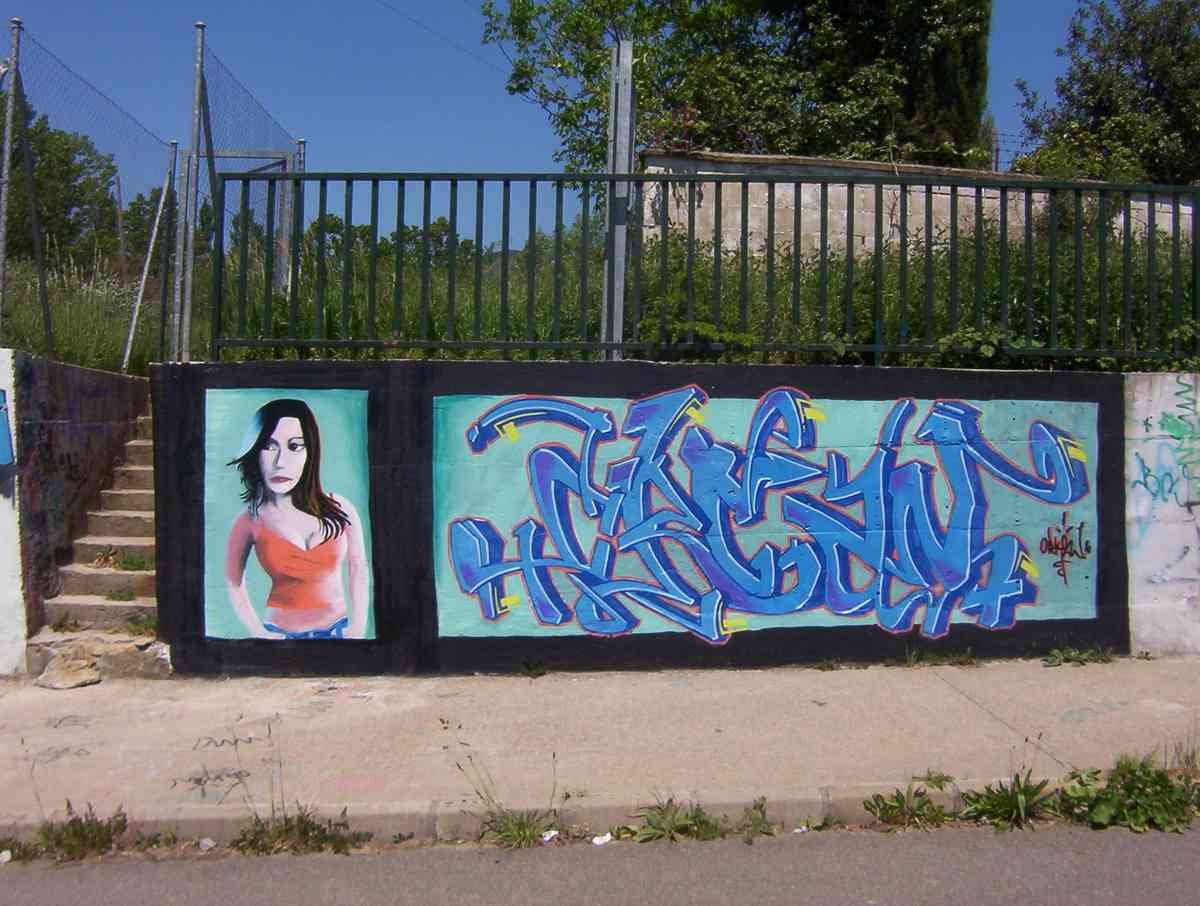 Graffiti Murals Street Art 026 mural varandas A4 Photo Print