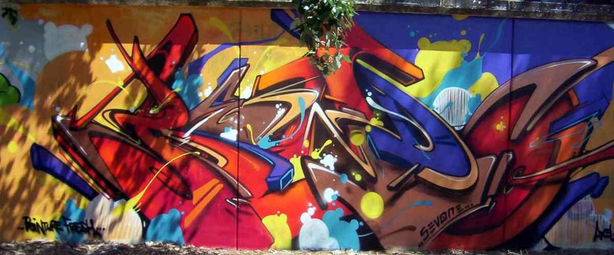 Graffiti Murals Street Art 0260 tag 02 A4 Photo Print
