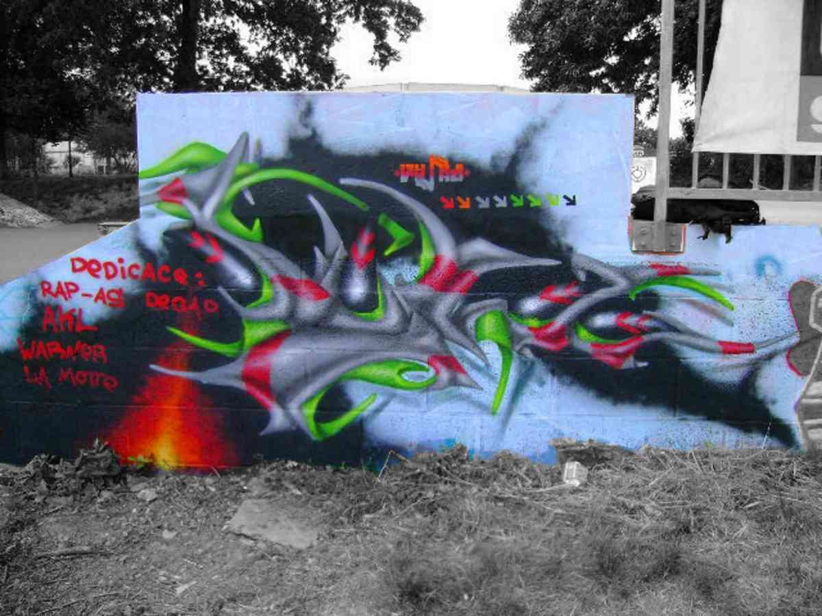 Graffiti Murals Street Art 0263 dsc02008copycz7 A4 Photo Print