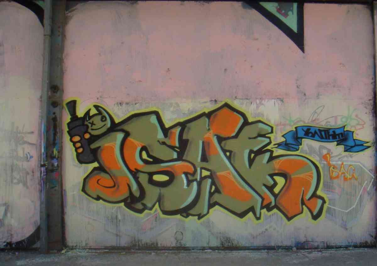 Graffiti Murals Street Art 0265 graffiti 01072008195512 A4 Photo Print
