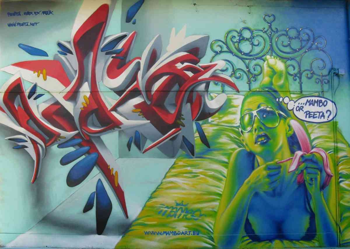Graffiti Murals Street Art 0283 mestre meeting A4 Photo Print