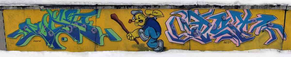Graffiti Murals Street Art 0292 Moff  Best A4 Photo Print