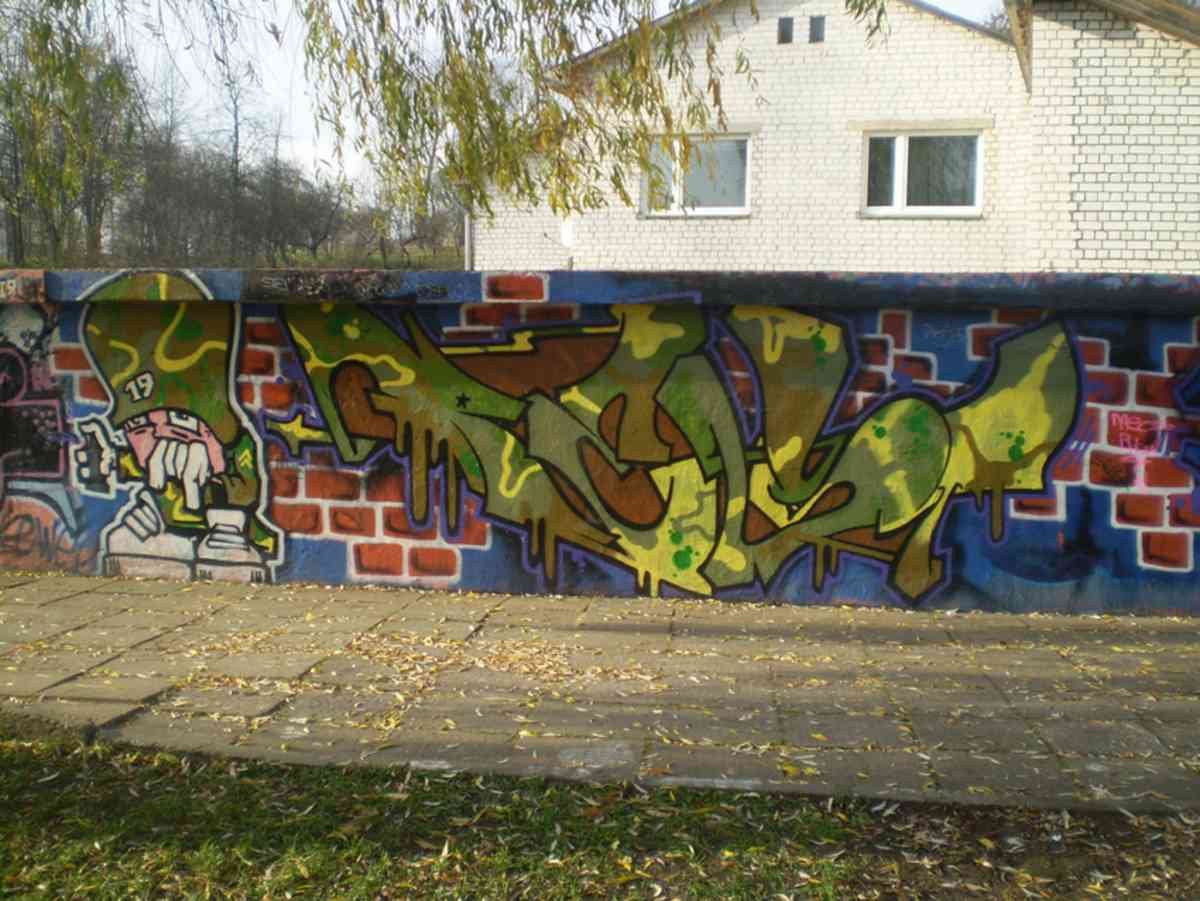 Graffiti Murals Street Art 0300 P54554 A4 Photo Print