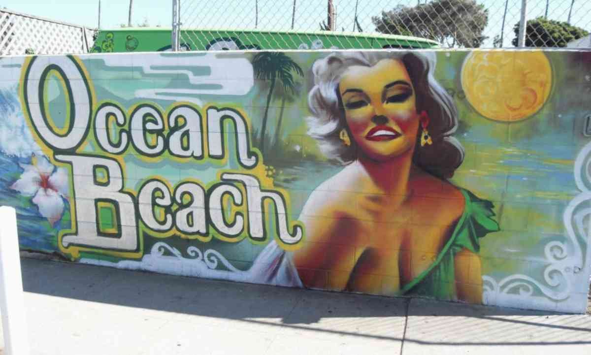 Graffiti Murals Street Art 0303 ocean beach san diego graffiti 1024 A4 Photo Print